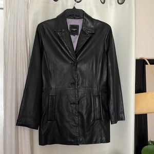 Black Leather Blazer